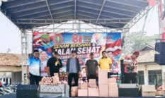 Pemerintah Kecamatan Pebayuran Gelar Senam Bersama Dan Jalan Sehat Meriahkan HUT ke-81 Kemerdekaan RI